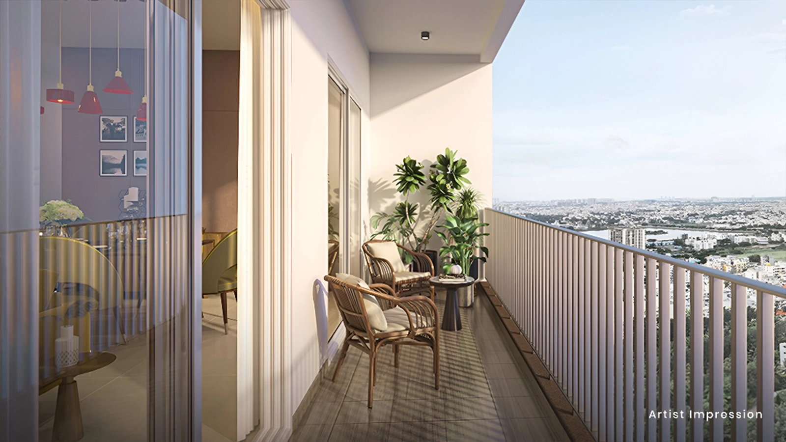 Mahindra New Haven Hosur Road Bangalore balcony